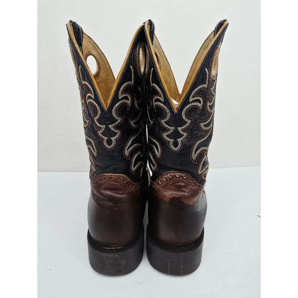 Cody James Xero Gravity Gibson Saddle Western Boots Brown Black 9